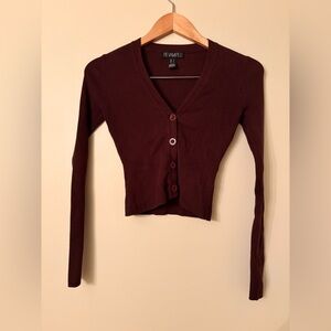 Revamped Brown Knit Sweater